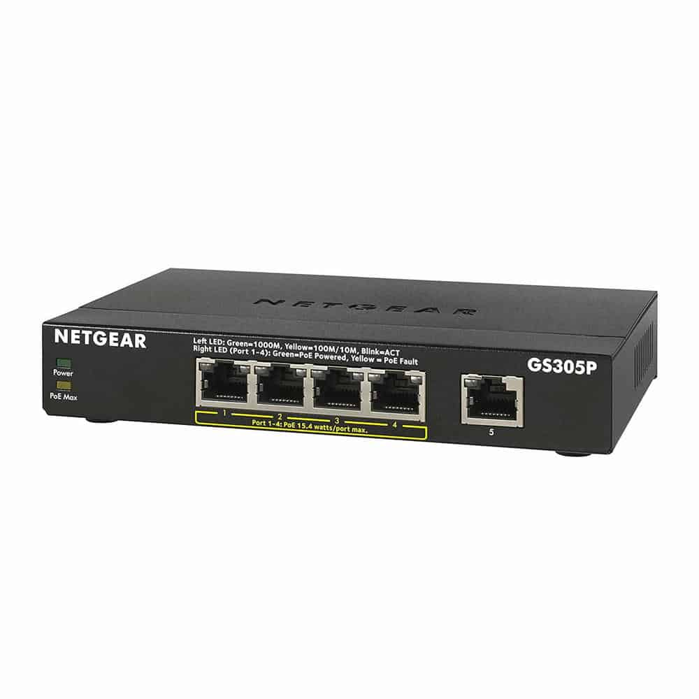 (image for) NETGEAR 5 Port Gigabit Switch with 4 x PoE Ports